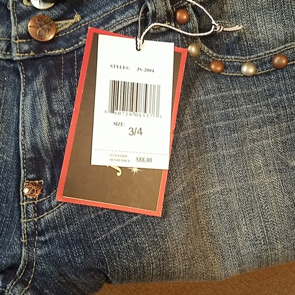 J Star studded camo camouflage capri cropped jeans - Picture 3 of 4